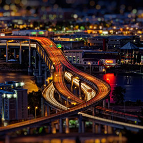 Marquam Bridge by Dan Harlacher