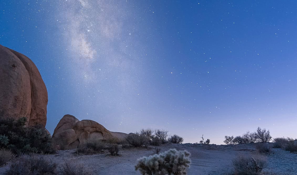 A noisy, starry sky after NoNoise AI