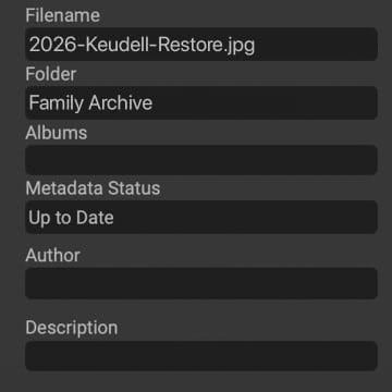 Organize and Archive Restored Photos