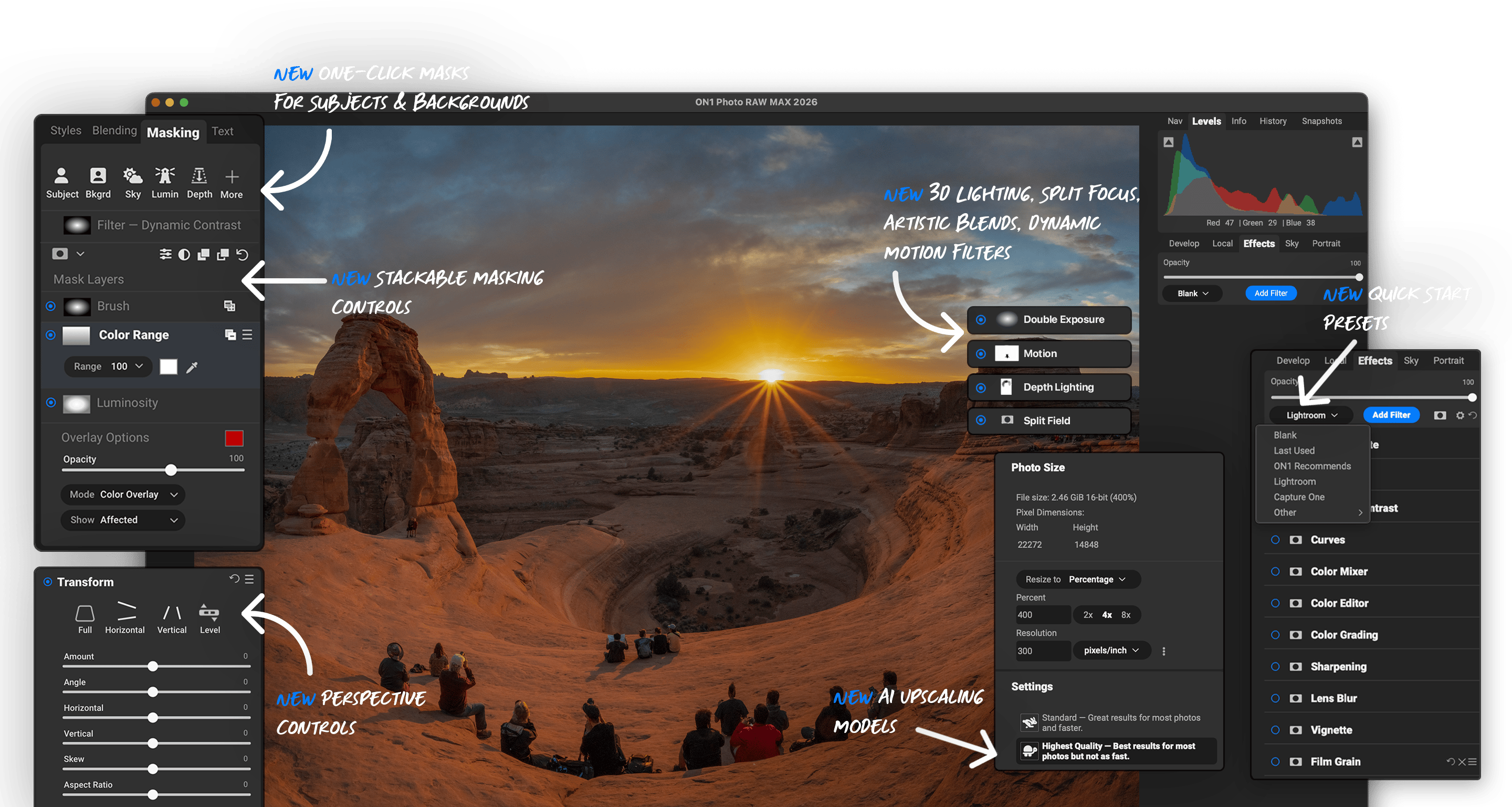 ON1 Photo RAW MAX 2026 for Mac 照片编辑工具