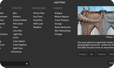 Filter Favorites and Search