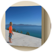 Gallery wrap and tiling features for canvas and murals