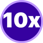 AI-powered photo enlargements up to 10x