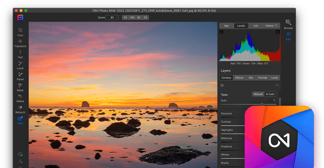 on1 photo raw 2019.2 with photoshop cc 2015 issues