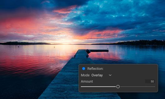 Add a Reflection to Water with Sky Replacement Software
