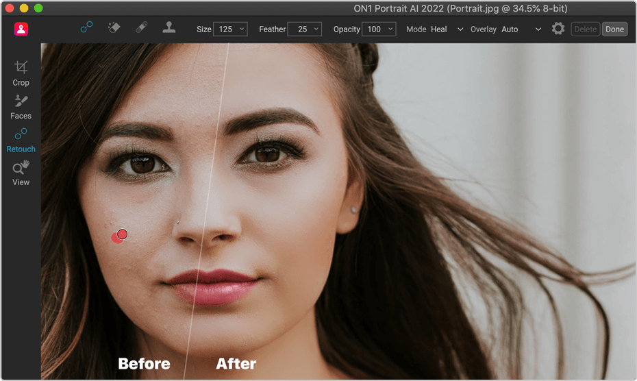 Blemish Retouching Software